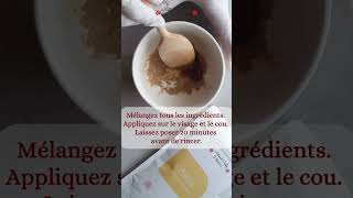 ✨ MASQUE ANTIÂGE NATUREL ✨ recettemaison astuce beauténaturelle [upl. by Nettle279]