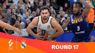 LDLC ASVEL VilleurbanneReal Madrid  Round 17 Highlights  202324 Turkish Airlines EuroLeague [upl. by Noll]