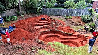 Building a Backyard Bass Pond Day 1 [upl. by Matheson664]