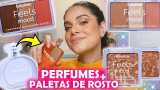 CONTORNO MARMORIZADO NOVAS PALETAS DE ROSTO  PERFUMES RUBY ROSE FEELS MOOD [upl. by Nohtanhoj116]