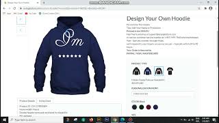 How to Design Your Own Hoodie  Design and Order Your Own Custom Hoodie [upl. by Feldt]