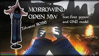 Telvanni Ceremonial Robe GND Test and First Person Open MW Morrowind [upl. by Aara]