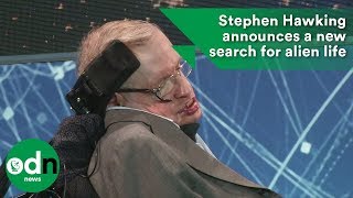 Stephen Hawking announces a new search for alien life [upl. by Llecrad969]