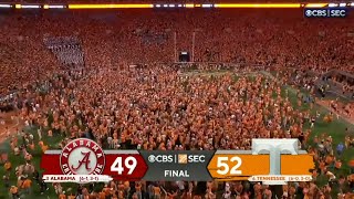 3 Alabama vs 6 Tennessee THRILLING Ending  2022 College Football [upl. by Demakis248]