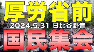 531厚労省前国民集会日比谷公園 [upl. by Ulrich636]