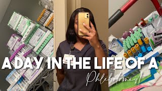 A day in the life of a phlebotomist  night shift  GRWM [upl. by Goodill]