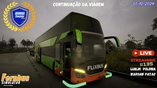 ✔️Fernbus Simulator  DLC Polônia Lublin 🔹️Neoplan ❄️ LIVE 135 💢🔸️Lublin x Warsaw patac [upl. by Zak337]