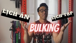 Vlog DANGBEOO P1 Bulking  Lịch ăn tăng cân [upl. by Ttik]