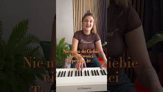 Lepszy model Kasia Klich cover piano acoustic roland fun śpiewanie model wokalistka [upl. by Baerl]