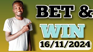 FOOTBALL PREDICTIONS TODAY 16112024 SOCCER PREDICTIONS TODAY  BETTING TIPS footballpredictions [upl. by Rochell]