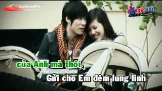 Chiec Khan Gio Am Karaoke  Khanh Phuong [upl. by Aranahs803]