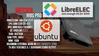 MECOOL M8S PRO Amlogic S912 Dual Boot LibreELEC and Linux Ubuntu [upl. by Rebecca593]