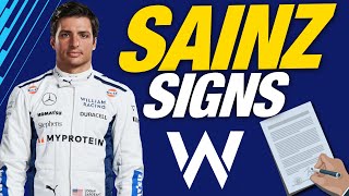 Carlos Sainz Joins Williams F1 [upl. by Shuping]