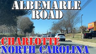 Albemarle Road  Charlotte  North Carolina  4K Street Drive [upl. by Ahtanaram]