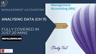 Analysing Data ch 11 ACCA MANAGEMENT ACCOUNTING [upl. by Lechar]