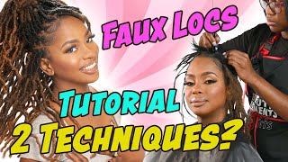 2 Techniques quotUSED BY THE PROSquot To Make Individual Crochet Style FAUX LOCS  TUTORIAL fauxlocs [upl. by Nelad936]