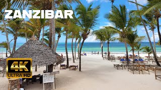 Zanzibar Tanzania  Beach amp resort walking 4K video [upl. by Evannia481]