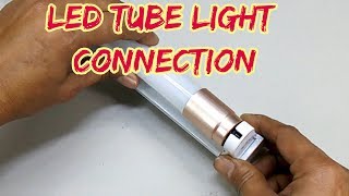 how to make led tubelight connection 4 foot led lights  led [upl. by Nicola]