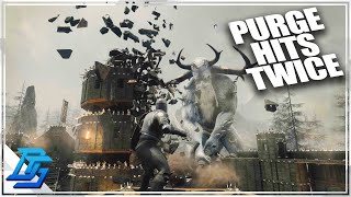 BUILDING A BASEBUT PURGE HAPPENS INVASION OF OUR HOME  Conan Exiles Gameplay 2022  Part 3 [upl. by Ainevuol502]