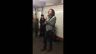 Hozier  Movement PopUp Show in NYC Subway [upl. by Emilee]