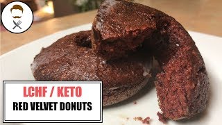 Red Velvet Donuts  The Keto Kitchen [upl. by Hyams]