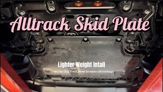 Another Way To Install The Alltrack Skid Plate  MK75 Goof R [upl. by Cira302]