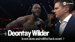 quotTIMING WAS OFF” 😳  Deontay Wilder says hes not done and will be back soon after Parker defeat 🥊 [upl. by Axel]