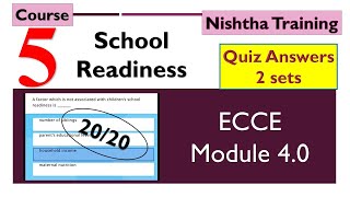 Nishtha 40 course 5School readiness [upl. by Mommy]