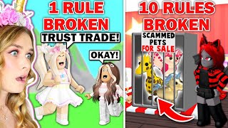 Who Can BREAK The MOST RULES In Adopt Me Sanna Vs Moody Roblox [upl. by Anyrtak]