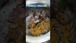 Tomato charu recipeTomato rasam 😊😋 shorts rasam trending [upl. by Keenan293]