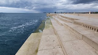 Zadar Sea OrganMorske orgulje on a Rainy day Croatia [upl. by Rowena]