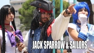 Jack Sparrow amp Sailor Moon VS darthvader  cosplay fanmovie [upl. by Zerelda]