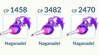 using TRIPLE NAGANADEL TEAM in Pokemon GO [upl. by Tessy]