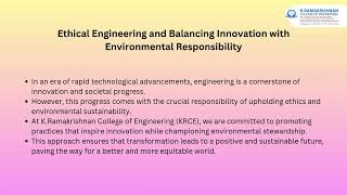 Ethical Engineering Balancing Innovation and Responsibility [upl. by Ognimod]