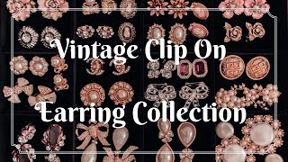 Vintage Clip On Earring Collection Chanel Dior Givenchy Hobe Coro Escada etc [upl. by Aletta]