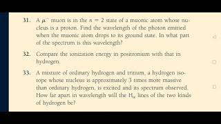 Compare the ionization energy in positronium with that in hydrogen [upl. by Keung]