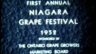 1952 1st Niagara Grape amp Wine Festival Parade St Catharines Ontario [upl. by Sabra38]