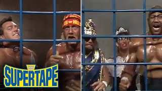 FULL HOME VIDEO WWE SuperTape – Hogan amp Beefcake vs Savage amp Zeus in a Steel Cage [upl. by Jed39]