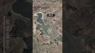 37 years in seconds  How the huge lake Urmia in Iran dries up [upl. by Bree]