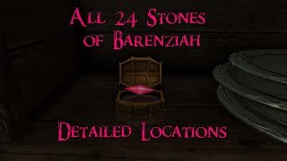 SKYRIM  ALL 24 BARENZIAH STONES LOCATIONS WALKTHROUGH [upl. by Fita]