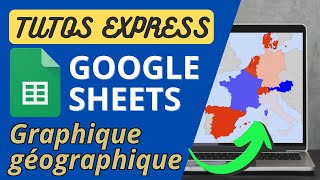 Tuto express Google Sheets  Comment créer un graphique en carte géographique [upl. by Motteo]