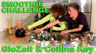 Smoothie Challenge  GloZell amp Collins Key [upl. by Angell356]