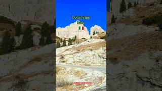 Dolomites Italy 🇮🇹 dolomite italy travel adventure landscape nature mountains hiking shorts [upl. by Aikehs]