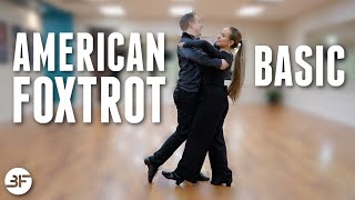 How to Dance Social Foxtrot for Beginners 1  Basic [upl. by Elletnahc]