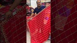 🔥KCPC Special Originals Karwachauth Special Pure Georgette Red Wedding Saree With blouse shorts [upl. by Welch]