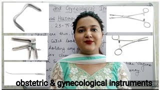 obstetric and gynecological instruments  explanation in hindi  part 1  For nursing students [upl. by Chamberlin]