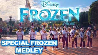 Hong Kong Disneyland Band  Special Frozen Medley Performance  2023  4K [upl. by Yenatirb]