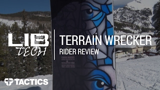 Lib Tech Terrain Wrecker 2018 Snowboard Rider Review  Tactics [upl. by Sivartal]