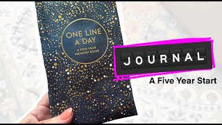 Starting a New One Line a Day 5 Year Journal  Perfect for Beginners [upl. by Granoff296]