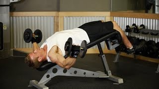 Decline Dumbbell Flyes  Workout Videos Chest Workout [upl. by Niuqauj34]